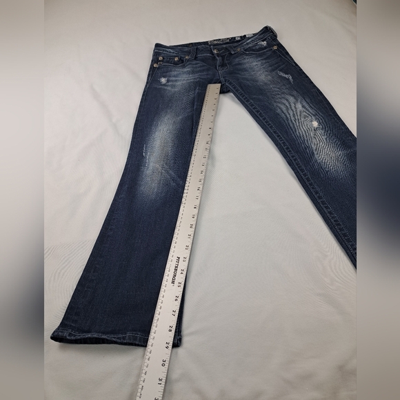 Miss Me Distressed Bootcut Stretch Jeans Size 29 - Picture 5 of 12